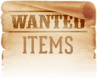 Wanted items parchment